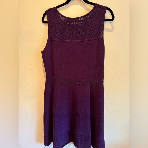 Ralph Lauren - Dark Purple Sleeveless Knit Dress - Picture 5 of 8